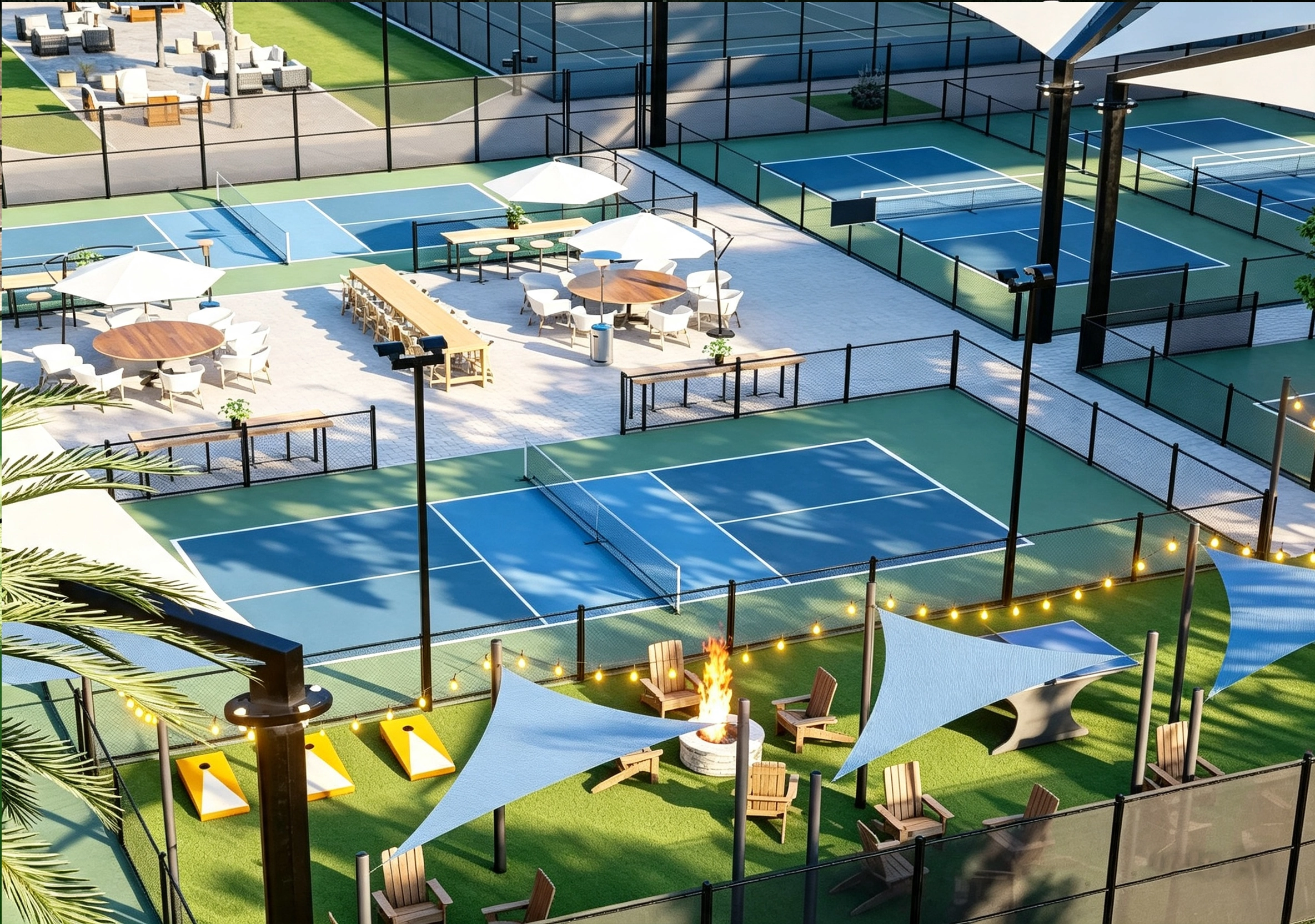 Sửa Êm chân sân pickleball 6 lớp TOPSPORTS